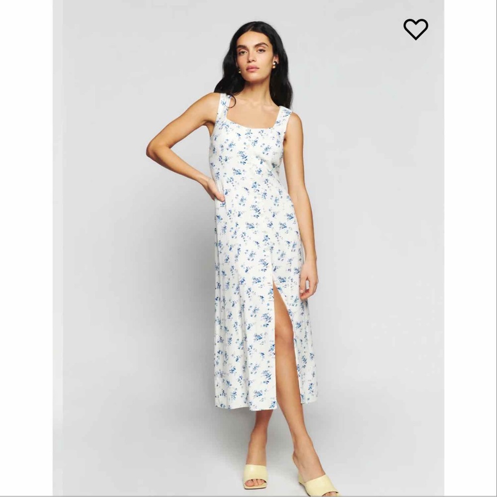 NWT Reformation Londyn Midi Dress in Orlaya Size 4